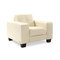 Fauteuil cuir cr&egrave;me ANDERSON