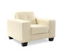 Fauteuil cuir cr&egrave;me ANDERSON