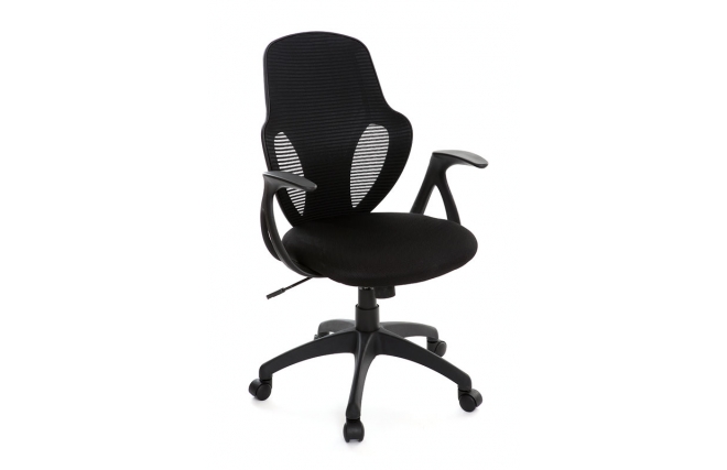 Fauteuil de bureau design noir KIRBY