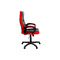 Fauteuil de bureau design rouge et noir LORENZO