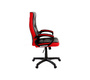 Fauteuil de bureau design rouge et noir LORENZO