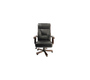 Fauteuil de bureau / direction en cuir noir Monalisa