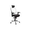 Fauteuil de bureau ergonomique gris anthracite et blanc UP TO YOU