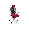 Fauteuil de bureau ergonomique noir et rouge option porte-manteau UP TO YOU
