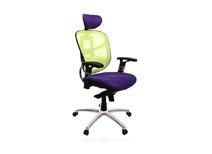 Fauteuil de bureau ergonomique violet et anis UP TO YOU