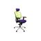 Fauteuil de bureau ergonomique violet et anis UP TO YOU