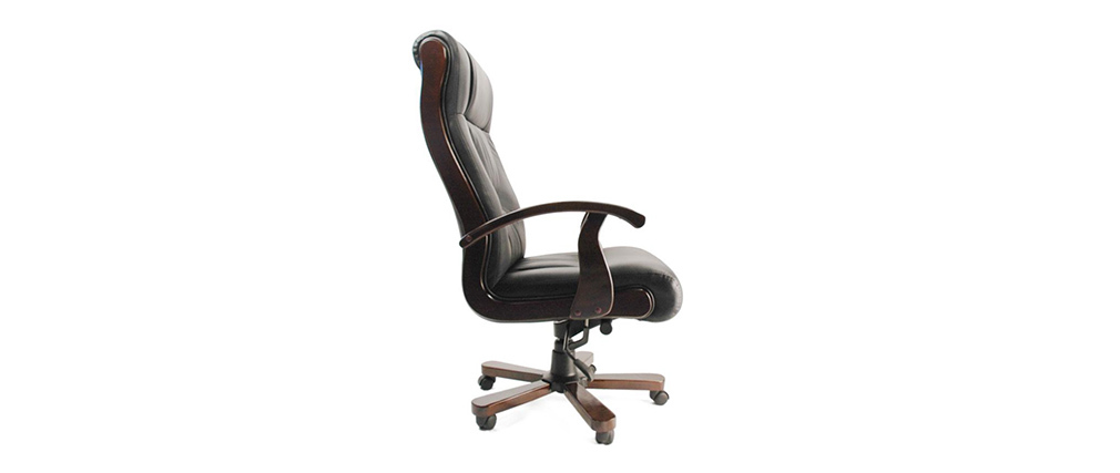 Fauteuil de bureau MONALISA noir - cuir image 1