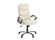 Fauteuil de bureau pliable cr&egrave;me GALLIEN