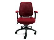 Fauteuil de bureau Tissu Maille Bordeaux Leni V1