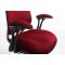 Fauteuil de bureau Tissu Maille Bordeaux Leni V1