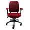 Fauteuil de bureau Tissu Maille Bordeaux Leni V1