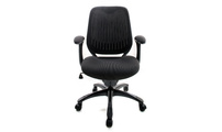 Fauteuil de bureau Tissu Maille Gris Leni V1
