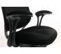 Fauteuil de bureau Tissu Maille Noir Leni V1