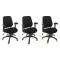 Fauteuil de bureau Tissu Maille Noir Leni V1
