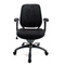 Fauteuil de bureau Tissu Maille Noir Leni V1