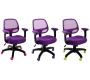 Fauteuil de bureau Tissu Maille Violet Cory