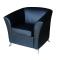 Fauteuil de salon MICAH contemporain noir