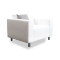 Fauteuil design blanc CAPRI