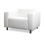 Fauteuil design blanc CAPRI