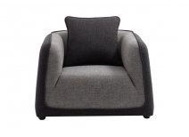 Fauteuil design gris ITALIA