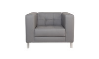 Fauteuil design gris LINCOLN