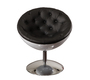 Fauteuil design r&eacute;tro blanc et noir New Stanley