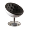 Fauteuil design r&eacute;tro blanc et noir New Stanley