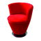 Fauteuil design r&eacute;tro rouge Cooper
