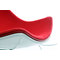 Fauteuil design rouge et blanc HELIO 