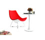 Fauteuil design rouge et blanc HELIO 