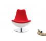Fauteuil design rouge et blanc TALY