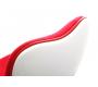 Fauteuil design rouge et blanc TALY