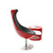 Fauteuil design rouge et noir RAYNI