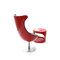Fauteuil design rouge et noir RAYNI