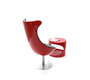Fauteuil design rouge et noir RAYNI