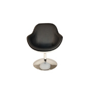 Fauteuil design SOLLY noir et blanc image pub1
