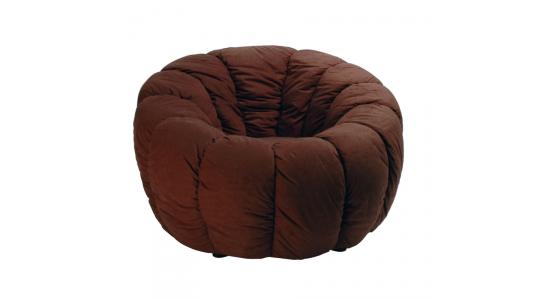 Fauteuil flower coloris Marron image 1