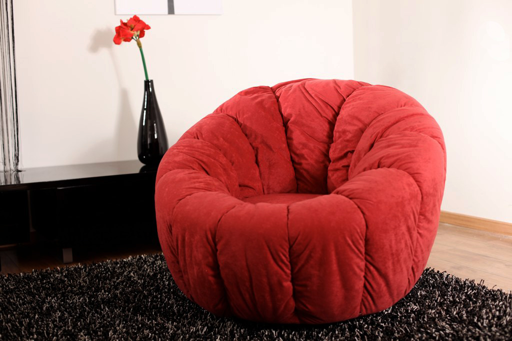 Fauteuil flower coloris Rouge image 1