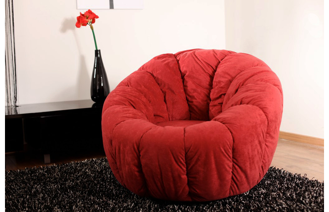 Fauteuil flower coloris Rouge