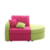 Fauteuil m&eacute;ridienne moderne rose et anis UP TO YOU