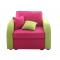 Fauteuil moderne rose & anis UP TO YOU