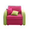 Fauteuil moderne rose & anis UP TO YOU