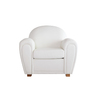 Fauteuil NEW CLUB blanc 1 place cuir de buffle image pub1