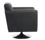 Fauteuil noir pivotant contemporain Boston