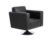 Fauteuil noir pivotant contemporain Boston