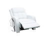 Fauteuil relax &eacute;lectrique massant blanc GALLER