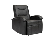 Fauteuil relax &eacute;lectrique noir  PERRY