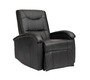Fauteuil relax &eacute;lectrique noir  PERRY