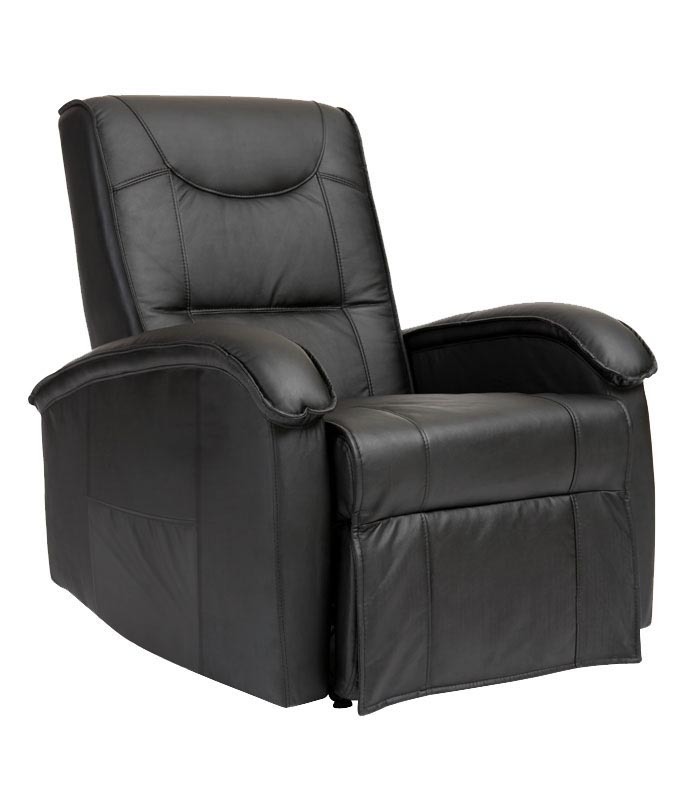 SOLDES Fauteuil relax &eacute;lectrique noir PERRY