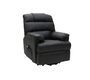 Fauteuil relax &eacute;lectrique releveur noir PHOEBE